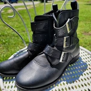 Black short boots Size 9